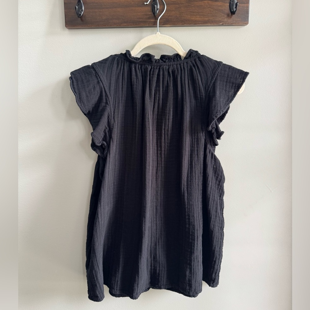 Old Navy Ruffle V-Neck Sleeveless Cotton Top, Size L - Picture 2 of 4